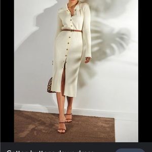 Zara ribbed long dress